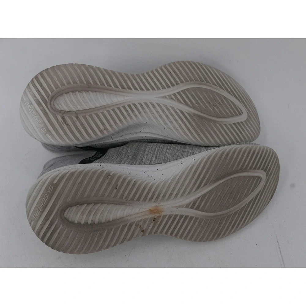 Skechers Ultra Flex 3 Slip-Ins Shoes Gray Slip On Athletic Sneakers Mens 11.5